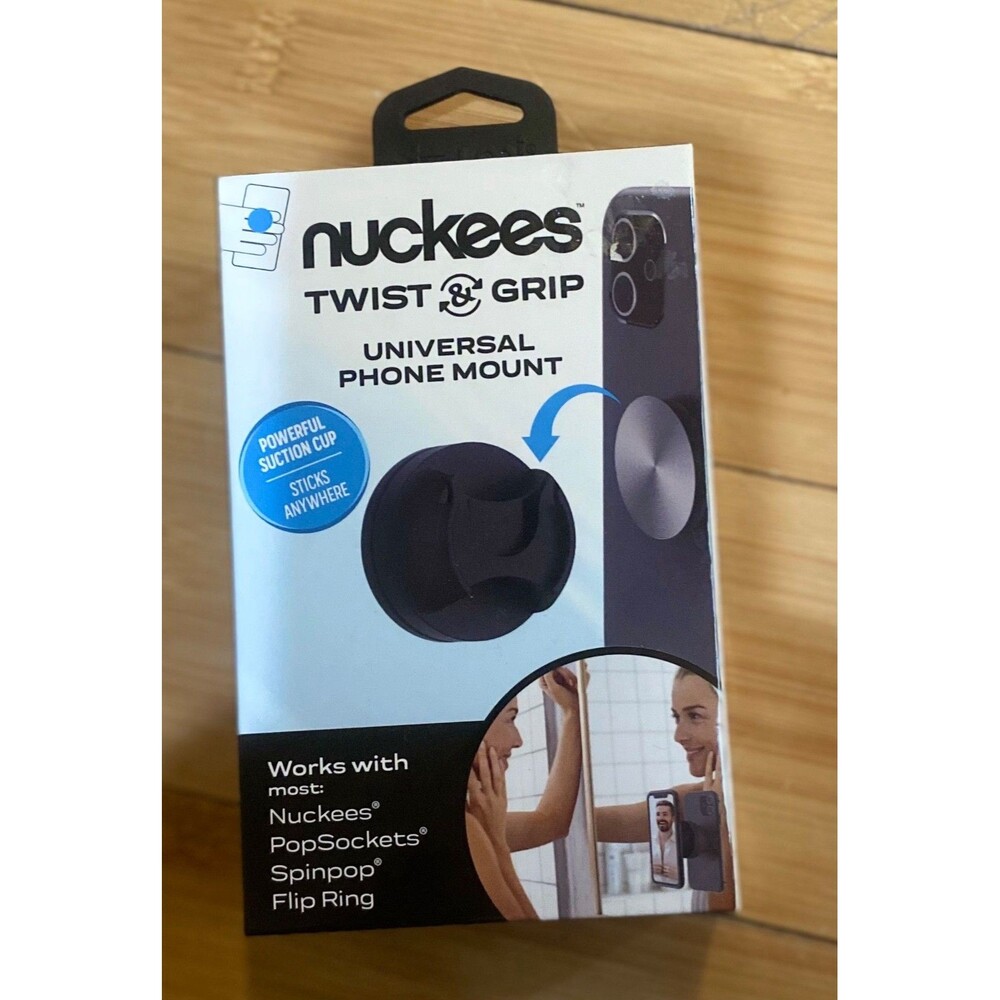 Universal Phone Mount Twist and Grip Powerful Suction Cup by Nuckees